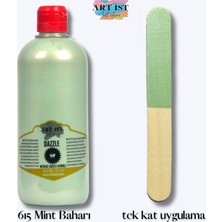 ART IST Dazzle Metalik Sedefli ve Vernikli Boyalar 500ML -  615 Mint Baharı