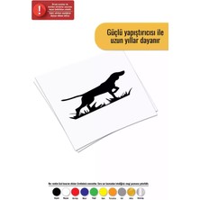 Avcı Köpek Sticker Oto Motor Laptop Duvar Folyo Sticker 80 x 40 cm