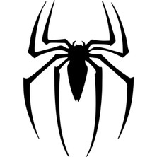 BYR002 Örümcek Spider Oto Motor Laptop Duvar Folyo Sticker 10X14 cm [efsngrck]