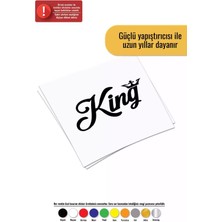 King Tac - Araç, Oto, Laptop, Duvar Uyumlu Sticker 10*6 cm