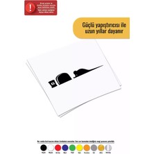 Fare Deliği -1 - Araç, Oto, Laptop, Duvar Uyumlu Sticker 20*4 cm