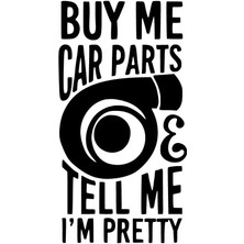 Buy Me Car Parts Sticker Oto Motor Laptop Duvar Folyo Sticker 25X45 cm