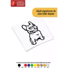 Sevimli Bulldog - Araç, Oto, Laptop, Duvar Uyumlu Sticker 30*48 cm