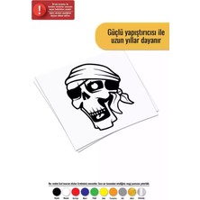 Korsan Kuru Kafa - Araç, Oto, Laptop, Duvar Uyumlu Sticker 30*39 cm