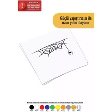 Örümcek Ağı - Araç, Oto, Laptop, Duvar Uyumlu Sticker 10*6 cm