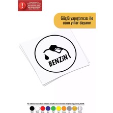 Benzin Depo Kapağı Pompa - Araç, Oto, Laptop, Duvar Uyumlu Sticker 50*50 cm
