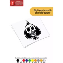 Kuru Kafa Maça - Araç, Oto, Laptop, Duvar Uyumlu Sticker 15*19 cm