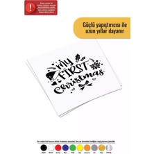 My First Christmas - Araç, Oto, Laptop, Duvar Uyumlu Sticker 25*25 cm