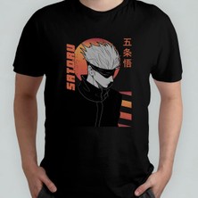 Jujutsu Kaisen Satoru Gojo Unisex %100 Pamuklu Bisiklet Yaka T-Shirt Model 22