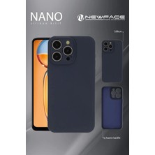 iPhone 16 Kılıf Nano Içi Kadife Silikon - Lacivert