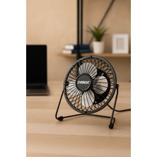 Kelepir Fırsatlar USB Bağlantılı Sessiz Masaüstü Mini Vantilatör – Metal Gövdeli Taşınabilir Fan