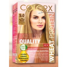 Colorx Saç Boyası Çiftli Set - 9.0 Sarı