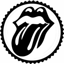 Dilini Çıkarmış Kurbağa Tasarım Sticker 10 x 10 cm