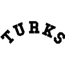 Turks Sticker (Oto-Motor-Laptop-Duvar-Dekor) 10 x 4 cm