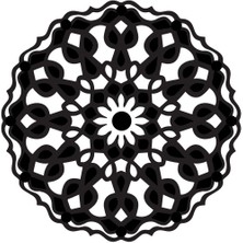 BYR002 Çiçek Deseni Model 9 Oto Sticker 30 x 30 cm [efsngrck]