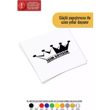 Isim Soyisim Taç - Araç, Oto, Laptop, Duvar Uyumlu Sticker 10*9 cm