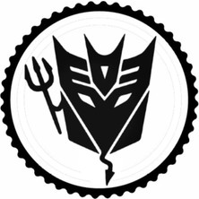 Maske Cadı Tasarım Sticker 20 x 20 cm