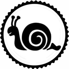 Salyangoz Tasarım Sticker 20 x 20 cm