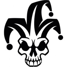 Joker Oto Motor Laptop Duvar Folyo Sticker 15 x 16 cm