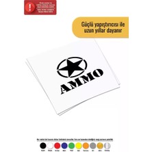 Army Yıldız Ammo - Araç, Oto, Laptop, Duvar Uyumlu Sticker 30*30 cm