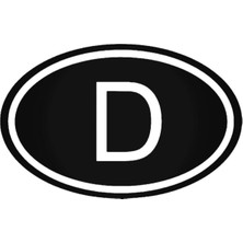 BYR002 D Deutschland Country Oto Motor Laptop Duvar Folyo Sticker 30X18 cm [efsngrck]