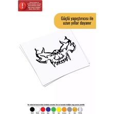 Maymun Kafatası - Araç, Oto, Laptop, Duvar Uyumlu Sticker 10*9 cm