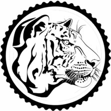 Kaplan Tasarım 4.model Sticker 10 x 10 cm