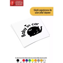 Baby In Car Erkek - Araç, Oto, Laptop, Duvar Uyumlu Sticker 50*40 cm