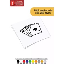 Kare As - Araç, Oto, Laptop, Duvar Uyumlu Sticker 20*18 cm