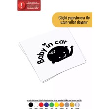 Baby In Car Erkek - Araç, Oto, Laptop, Duvar Uyumlu Sticker 30*24 cm