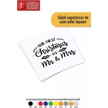 Our First Christmas - Araç, Oto, Laptop, Duvar Uyumlu Sticker 10*10 cm