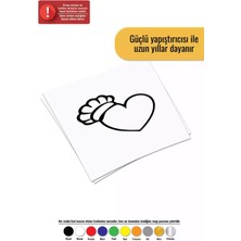 Aşçı Şapkalı Kalp - Araç, Oto, Laptop, Duvar Uyumlu Sticker 25*25 cm