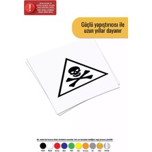Ölüm Tehlikesi - Araç, Oto, Laptop, Duvar Uyumlu Sticker 30*27 cm