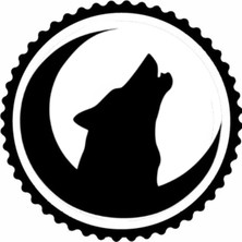 Hilal ve Kurt 1.model Tasarım Sticker 10 x 10 cm