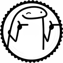 Çizgi Karikatür Tasarım Sticker 20 x 20 cm