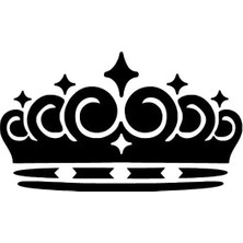 Kraliçe Tacı Sticker Oto Motor Laptop Duvar Folyo Sticker 20X12 cm