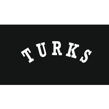 Turks Oto Arka Cam Yazı Sticker (Ecnrshop Tarafından Gönderilmektedir) Beyaz 20*6 cm