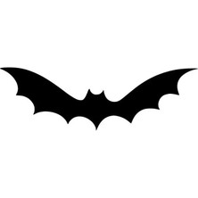 Batman Yarasa 2 Sticker Oto Motor Laptop Duvar Folyo Sticker 10X3 cm