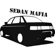 Sedan Mafia Tasarım Yapışkan Arma Tip 1 Araç&motor&dekor 20 x 15 cm