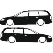 Otomobil Tasarım 14 Oto Cam Sticker 16 x 6 cm Sağ/sol 2 Adet