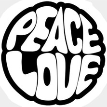 Barış Aşktır Sticker 10 x 10 cm