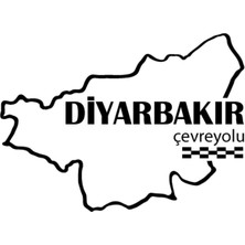 Diyarbakır Çevreyolu Sticker 12 x 9 cm
