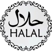 Helal Gıda Amblemi Sticker 10 x 10 cm
