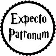 Expecto Patronum Tasarım Sticker 10 x 10 cm