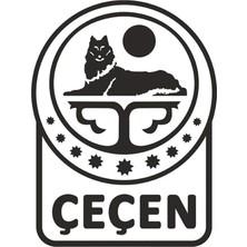 Çeçen Amblemi  3 (Oto-Motor-Laptop-Dekor) Sticker 11 x 15 cm