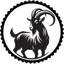 Keçi Tasarım 2.model Sticker 10 x 10 cm