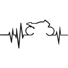 Oto Ritim Sticker (Oto-Motor-Laptop-Duvar-Dekor) 18 x 8 cm