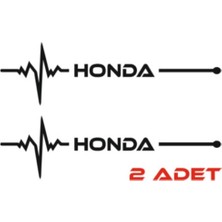 Honda Için Uyumlu Aksesuar Nabız Sticker Siyah 30 x 8 cm