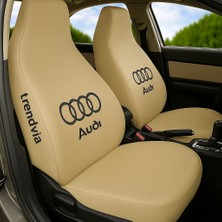 Audi Bej Ön ve Arka Koltuk Kılıfı Takımı Penye Oto Kılıf Servis Tipi Uyumlu