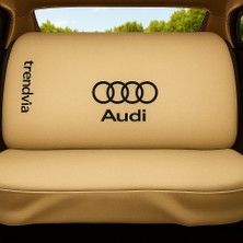 Audi Bej Ön ve Arka Koltuk Kılıfı Takımı Penye Oto Kılıf Servis Tipi Uyumlu